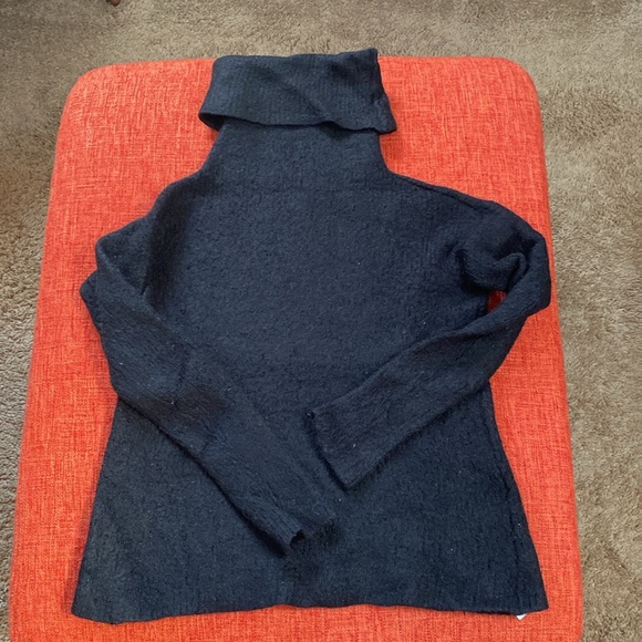 Reformation Black Alpaca Turtleneck Sweater Knit - Picture 9 of 14